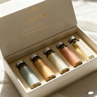 Ensemble de flacons de peptides personnalisés avec marque, 5 flacons de 2 à 10 ml, avec boîte et étiquettes imprimées sur mesure