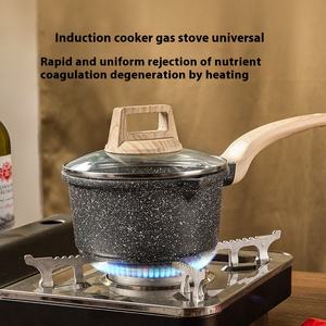 Juego de utensilios de cocina <span class=keywords><strong>Carote</strong></span> de mármol, olla de leche antiadherente, cocina de inducción, utensilios de cocina antiadherentes, cacerola, juego de utensilios de cocina fundidos a presión - Product Image 5