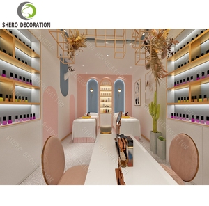Diseño Interior de Salones de Uñas, Mesa de Manicura Personalizada y Moderna, Vitrinas para Esmaltes de Uñas, Idea de Decoración para Salón de Belleza - Product Image 6