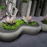Pot Bunga Tanaman Hijau Gaya Klasik Fiberglass Ramah Lingkungan Tahan Lama Ukiran Tangan Dekoratif Rumah Dalam Ruangan Taman Pusat Perbelanjaan