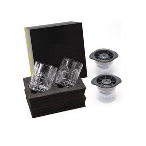 Verres à whisky à l'ancienne <span class=keywords><strong>de</strong></span> 10 oz avec moules à boules <span class=keywords><strong>de</strong></span> glace dans une boîte-cadeau pour Scotch Cocktail Rum Cognac Vodka Liqueur - Product Image 5