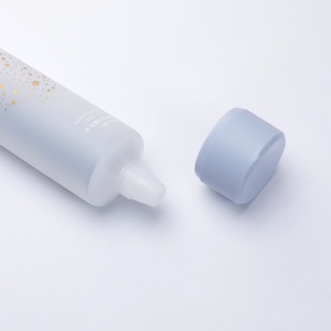 Tube cosmétique rond en plastique compressible de luxe personnalisé de 160 ml pour lotion - Product Image 6