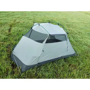 新设计的抗紫外线2人防水远足露营轻便硅胶帐篷