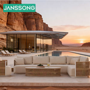 Lüks Otel Bahçesi L Şeklinde Kanepe Resort Dış Mekan Kanepe Takımı Villa Dış Mekan Mobilyaları Veranda Dış Mekan Kanepe Takımı Daire Dış Mekan Kanepe - Product Image 1