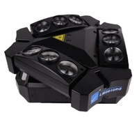 Big Dipper LM0910RG lumières de scène à tête mobile 9x10W RGBW 4-en-1 LED avec effet de mélange de lumière laser RG lumière principale mobile araignée