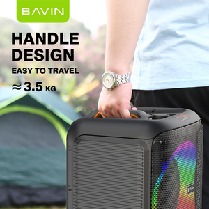 BAVIN Altavoz Karaoke <span class=keywords><strong>para</strong></span> Exteriores con Luces RGB BM11 Inalámbrico Bt5.1 de 8 Pulgadas y 30w de Rango Completo con Micrófono - Product Image 4
