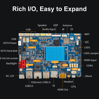 Carte de développement Liontron RK3566 Quad-Core 64 bits, décodage 4K LVDS/MIPI/ pour contrôle industriel, carte unique