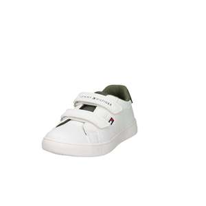 For Tommy for Kids Sneakers White Green <b>Hook</b> Loop Closure Breathable Mesh Lining Casual <b>Shoes</b> - Product Image 2