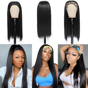 Brasiliano Raw Umani Del Virgin di Remy Dei Capelli della Parrucca Della Fascia Fornitore All'ingrosso Fatta a Macchina Nessuno Merletto Parrucca Glueless Gli Stili Personalizzati - Product Image 6