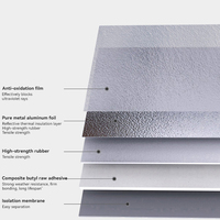 Großhandel 5cm10cm20cm Breites Superklebendes Leckreparatur-Aluminiumfolie-Butylkautschuk-Dachleckband