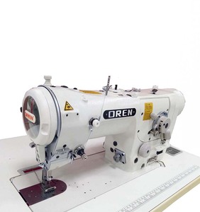 Machine <span class=keywords><strong>à</strong></span> coudre plate industrielle <span class=keywords><strong>à</strong></span> moteur haute vitesse pour couture chevrons, vêtements en lin <span class=keywords><strong>Tai</strong></span> <span class=keywords><strong>Chi</strong></span>, points trois et quatre fils, RN-2284D - Product Image 2