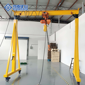 Pemasangan Mudah Crane Gantry <span class=keywords><strong>Mini</strong></span> Mobile Single Girder 0.5Ton 1Ton 2Ton 3Ton untuk Gudang Pabrik dengan Chain <span class=keywords><strong>Hoist</strong></span> - Product Image 2
