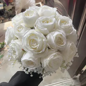 Neuzugang Blume Brauthalter künstliche Blume Seide künstliche Blume Hochzeitsstrauß für Hochzeitsdekoration