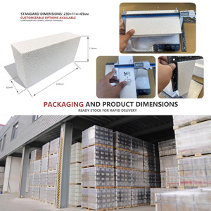 Batu bata tahan api Mullite penyimpanan panas ringan-tahan api suhu tinggi - Product Image 5
