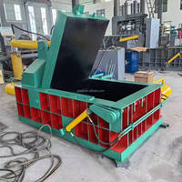 Presse à balles de ferraille en alliage d'aluminium BRD 125T avec moteur à roulement, compacteur industriel hydraulique automatique haute productivité pour le recyclage