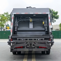 Camion compacteur de déchets électrique de grande capacité 12CBM, haute pression hydraulique, collecte et transport de déchets industriels, Euro 3
