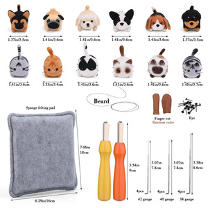 Kit de Démarrage pour Feutrage à l'Aiguille DIY pour la Décoration Intérieure, Pièces de Laine et Technique de Point de Croix Animal pour Cadeaux d'Anniversaire et Fabrication de Poupées - Product Image 5
