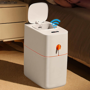 JOYBOS Thùng Rác Phòng Tắm Cảm Biến Chuyển Động Thùng Rác Tự Động Cho Nhà Bếp 15L Thùng Rác Thông Minh Không Thấm Nước Mỏng Bằng Nhựa - Product Image 1