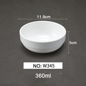 Ciotola personalizzata in plastica bianca personalizzata con Logo in melamina con ciotole per minestra con fiori piatti in melamina - Product Image 6