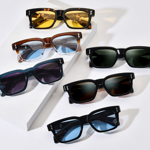 Kính mát phân cực Borregls Acetate dành cho nữ, mẫu mới 2025, thiết kế thời trang cổ điển, kiểu vuông, kính râm phản quang dành cho nam, thương hiệu Jmm MOLINOI - Product Image 2