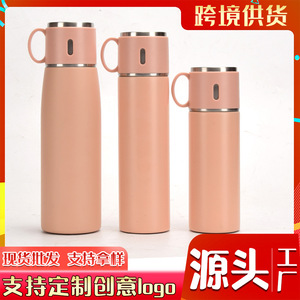 Stainless Steel Thermos Mug 420Ml 580Ml Double Wall Insulated For Office Travel Drinking Water With Handle - Product Image 4