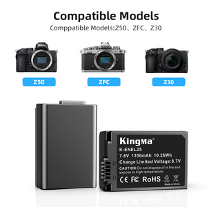 แบตเตอรี่กล้องแบบชาร์จไฟได้ KingMa EN-EL25 สำหรับกล้อง <span class=keywords><strong>Nikon</strong></span> Z30 / Z50 / <span class=keywords><strong>Z</strong></span> <span class=keywords><strong>Fc</strong></span> - Product Image 3
