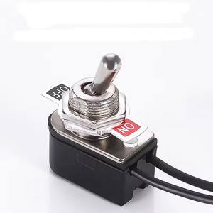 Interruptor de palanca estándar Precableado de encendido/apagado de CA 250V 6A con Cable de alambre Interruptor de <span class=keywords><strong>contactos</strong></span> SPST para equipos eléctricos - Product Image 2