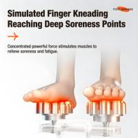 Masseur électrique pour les pieds en peluche, machine de massage des pieds Shiatsu 3D avec chaleur, appareil de soin des pieds en velours doux pour la relaxation à domicile