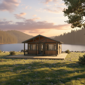 Cabine de conteneur préfabriquée respirante en panneaux sandwich pliables de 20 pieds, extensible, modulaire, maison mobile moderne, chambre à coucher, entrée, salon - Product Image 5