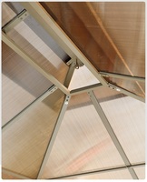 Auvent moderne d'extérieur en aluminium et polycarbonate massif pour véranda, idéal pour la vente en gros, 300*400cm, serre de patio à énergie solaire