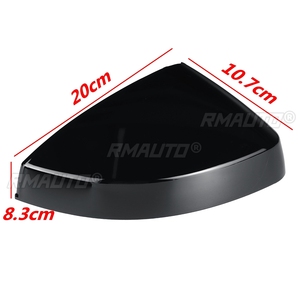 ฝาครอบกระจกมองข้างคู่สำหรับออดี้ A3 S3 8V RS3 2013 2014 2015 2016 2017 2018 2019 2020 สีดำเงาคาร์บอน - Product Image 2