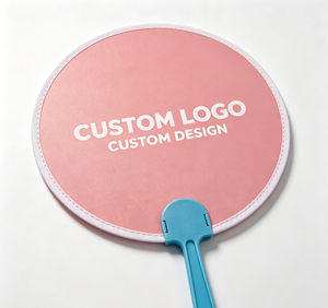 Éventail publicitaire personnalisé en plastique PP avec logo pour événements, salons professionnels et cadeaux promotionnels - Product Image 2