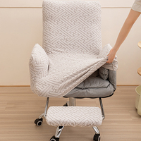 Housse de canapé inclinable extensible, housses de fauteuil unies antidérapantes pour la maison et le bureau, étui de chaise décoratif