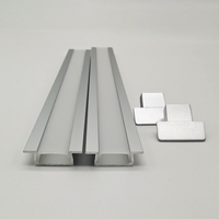 Profil d'Utilisation pour Bande LED en Aluminium Plâtre Mur Gypsum sans Cadre Lumière Plafonnier Coulissant LED RVB avec Cadre en Aluminium 2x2