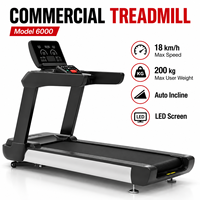 Tapis roulant électrique commercial personnalisé OEM, pliable, écran LED, 200 kg, pour salle de sport, musculation, fitness