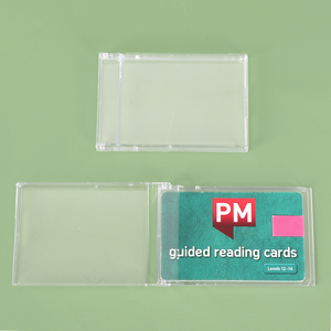 SUNSHING - Porta Tarjetas de Visita de 93x62x9mm, Material PS Transparente, Estuche para Tarjetas de Crédito, Caja para Tarjetas SIM, Expositor de Tarjetas Abatible para Oficina - Product Image 5