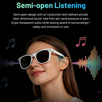Lunettes audio intelligentes légères en ABS TR90, lecteur de musique, appels téléphoniques, contrôle tactile, charge magnétique, 90+90mAh