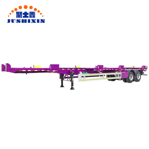 2 de 3 ejes de bajo precio 20ft 40ft chasis esqueleto Puerto semi remolque contenedor - Product Image 3