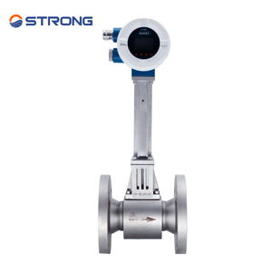 Hoogprecisie vortex-stroommeter van roestvrij staal voor gas, vloeistof en perslucht, real-time meting - Product Image 1