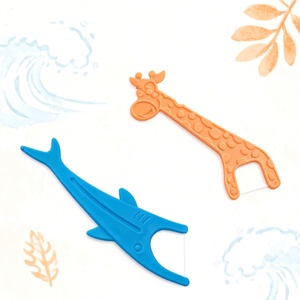 Emballages OEM, dinosaure, girafe, requin, bâtonnet de soie <span class=keywords><strong>dentaire</strong></span> pour enfants, cure-dents, bâtonnets de soie <span class=keywords><strong>dentaire</strong></span> au fluorure, saveur de fruits, soie <span class=keywords><strong>dentaire</strong></span> pour enfants - Product Image 5