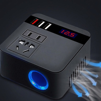 Chargeur rapide universel pour véhicule 12V/24V vers 110V/220V, transformateur de tension multifonction, écran LCD, basse tension