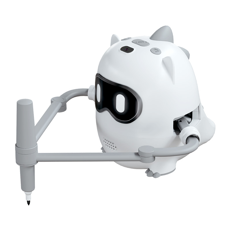 Robot De Dibujo Inteligente TOPINCN – Juguete Educativo Con 100 Tarjetas Y 2 Bolígrafos, Batería De 2400 MAh, Para Niños De 5 Años En Adelante (Rosa)