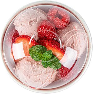 ถ้วยกระดาษใส่ไอศครีมแบบใช้แล้วทิ้งพร้อมฝาโดมถ้วยโยเกิร์ตแช่แข็งกระดาษแบบใช้แล้วทิ้งพิมพ์ลายลูกค้า - Product Image 3