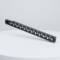 Panel Patch 1U 24-Port Kosong Tanpa Pelindung Tipe Staggered