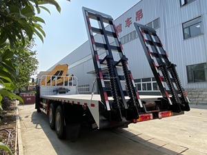 Howo 6 x4 10-גלגל שטוח נמוך עם 5 טון טלסקופי בום מנוף דיזל דיזל חדש למכירה - Product Image 6