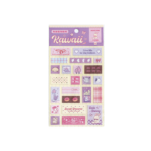 1 autocollant par paquet, marqueurs à dos en tissu, matériaux d'étiquetage mignons et autocollants illustrés polyvalents pour le <span class=keywords><strong>scrapbooking</strong></span> - Product Image 5