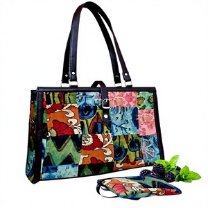 Bolso Tote de Jacquard Personalizado, Bolso de Hombro Tejido Vintage, Bolso de Compras de Gran Capacidad con Estampado, Cremallera y Cadenas, para Playa - Product Image 1