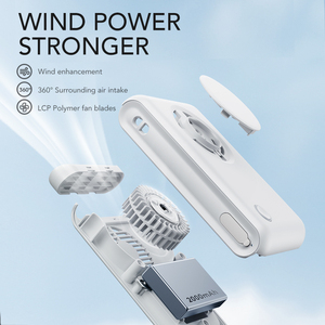 <b>Portable</b> Hanging Bladeless <b>Neck</b> <b>Fan</b> Mini Cooling USB Rechargeable Sports Waist Cooler <b>Fan</b> for Outdoor Sports Travel - Product Image 4