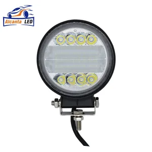 AlcantaLED çalışma ışığı Led 4 inç 72W yuvarlak Combo sel nokta ışın Offroad Bar sürüş lambaları 12V 24V su geçirmez kamyon araba için