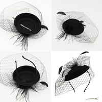Fascinadores Personalizados para Mujer, Diademas, Sombreros Kentucky Derby, Sombreros de Cóctel con Flores y Plumas, Accesorios para el Cabello, Sombrero Fascinador con Clip para Bodas